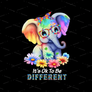 Autism Elephant sublimation design