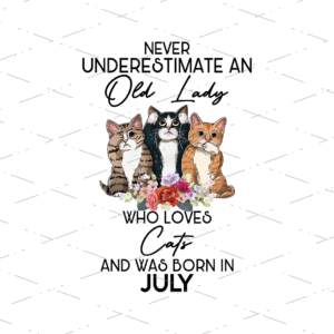 Cat In July sublimation design