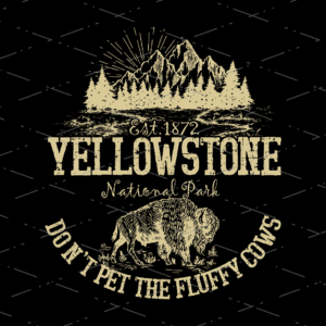 Yellowstone sublimation design