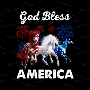 Kind Of American Horses sublimation design