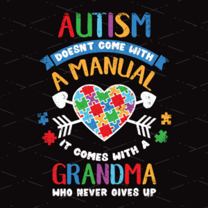 Autism Grandma print on demand