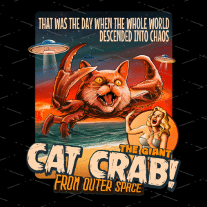 The Giant Cat Crab sublimation design