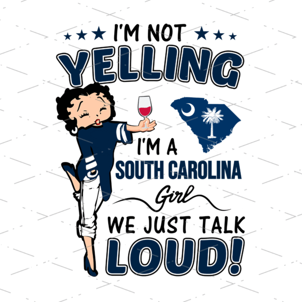 Betty Boop south carolina Girl sublimation shirts