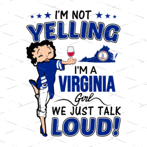 Betty Boop virginia Girl sublimation shirts