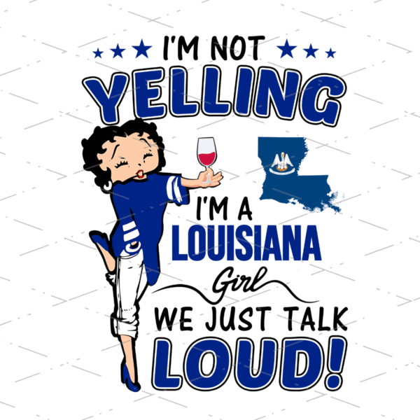 Betty Boop louisiana Girl sublimation shirts