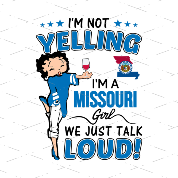 Betty Boop missouri Girl sublimation shirts