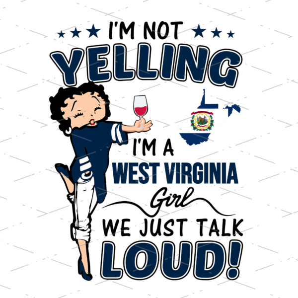 Betty Boop West Virginia Girl sublimation shirts